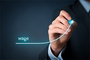 Increase wage concept chief financial officer