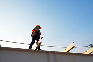 Man working on the working at height