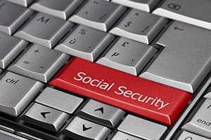 Computer key - Social security