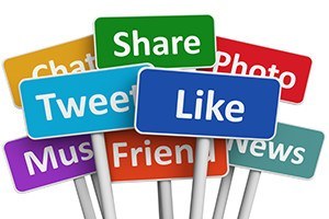 Social media and networking concept