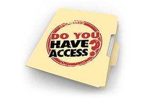 Do You Have Access words stamped on a manila folder