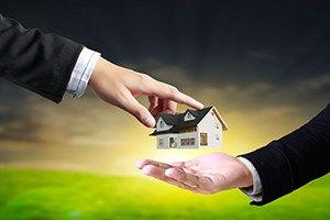 House in human hands