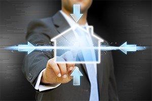 Businessman real estate concept